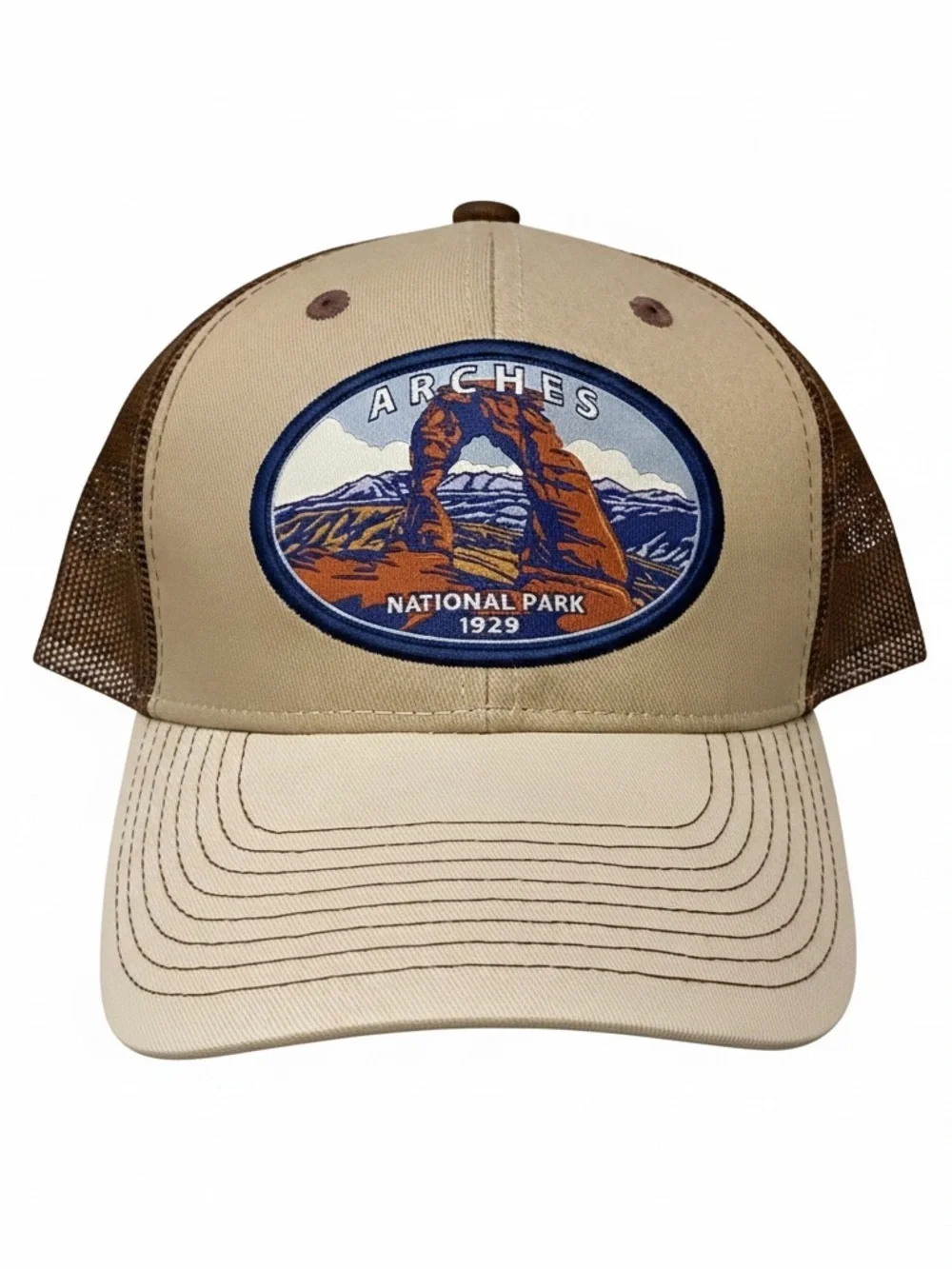 Arches National Park Beige Trucker Hat